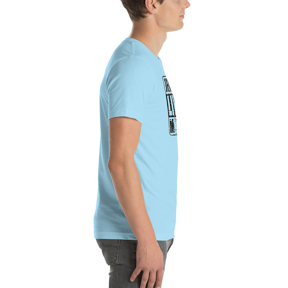 Thumbnail: Unisex t-shirt with black "Jewish lives Matter" writing.