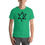 Thumbnail: Unisex t-shirt with black star of David that says "Am Israel Chai" in Hebrew