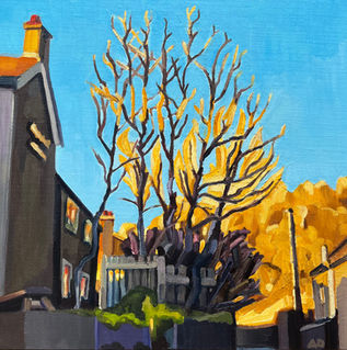 Anthony lewis Dowell artist,  Bulls Head, Kerridge oil painting