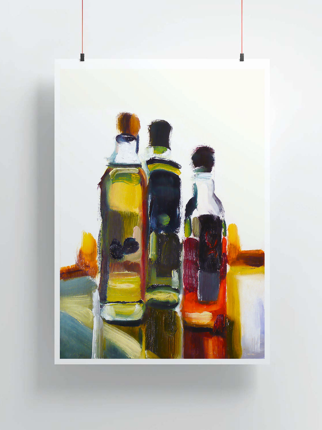 THREE BOTTLES - PRINT