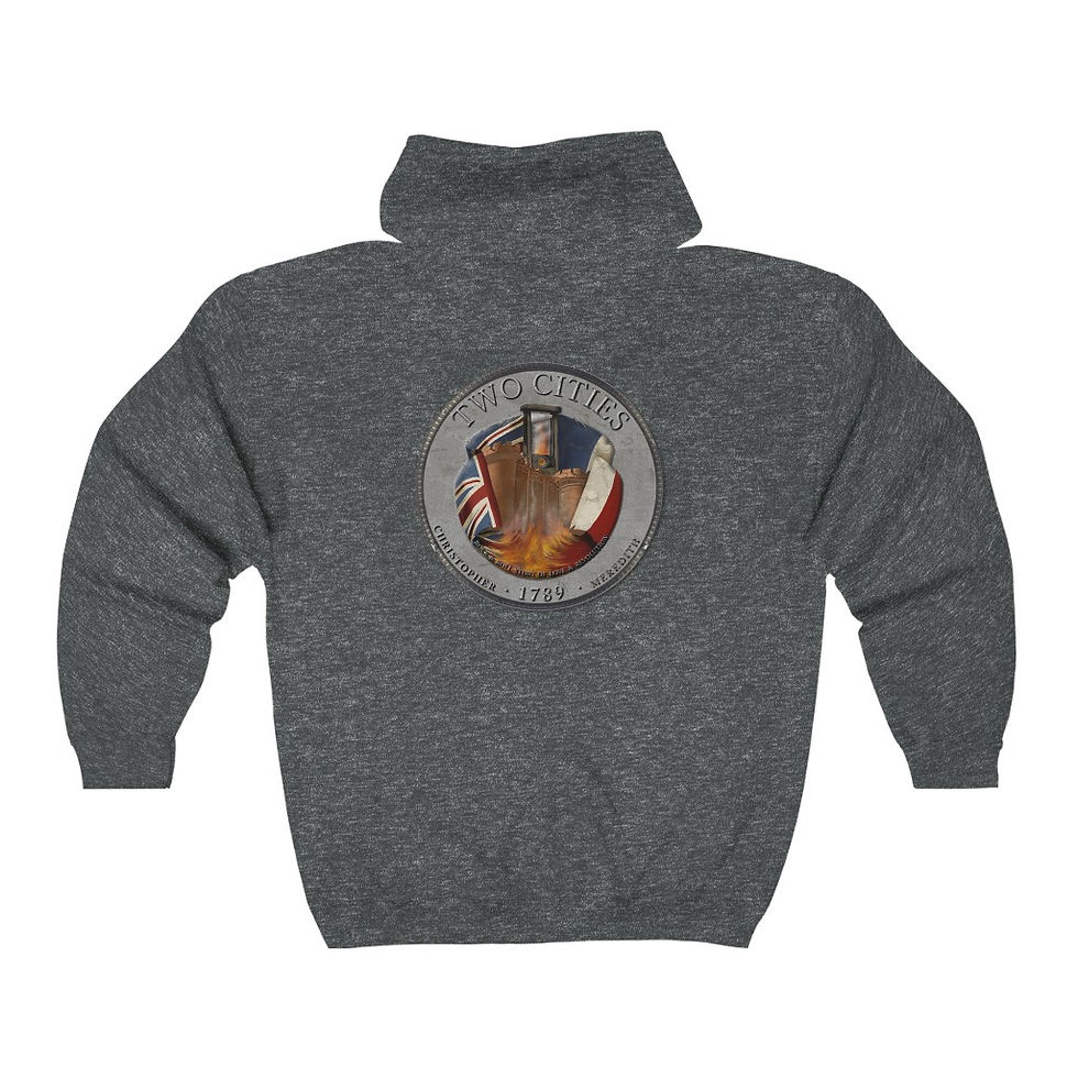 Thumbnail: Two Cities Coin Back - Unisex Heavy Blend Full Zip Hooded Sweatshirt