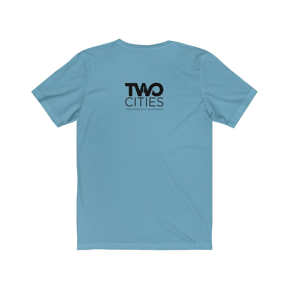 Thumbnail: In The Eyes of Love - Front/Two Cities Back - Unisex Jersey Short Sleeve Tee