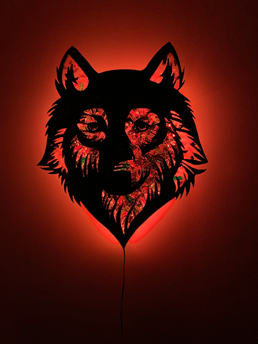 Thumbnail: Celestial wolf large wall art