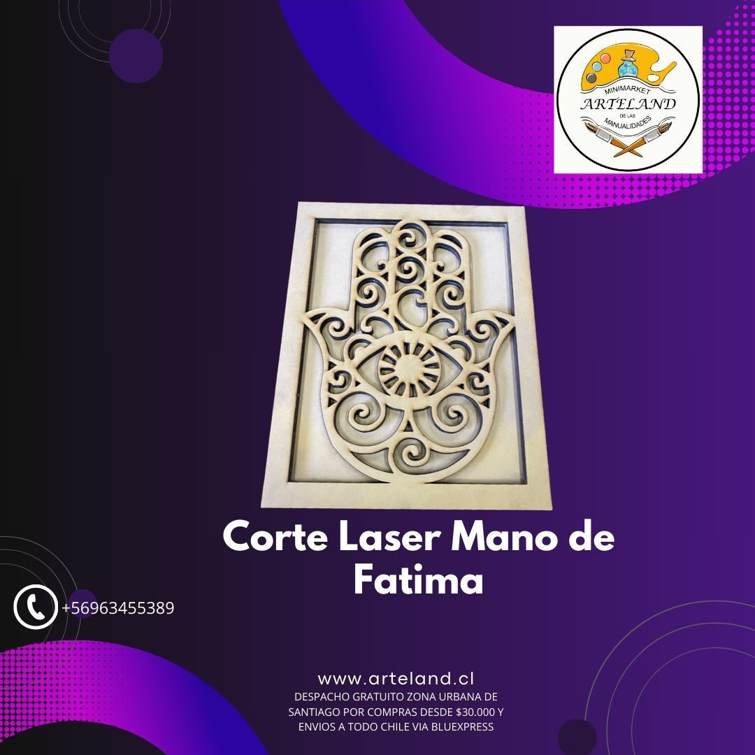Corte Laser Mano de Fatima