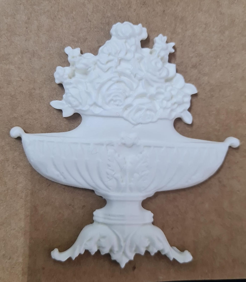 Moldura Flexible, maceta con flores 177