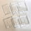 Thumbnail: Vino Square Clear Wine and Cheese Plate Set of 2