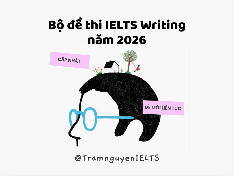 Tổng hợp đề thi IELTS Writing 2026 mới nhất (Quý 1)