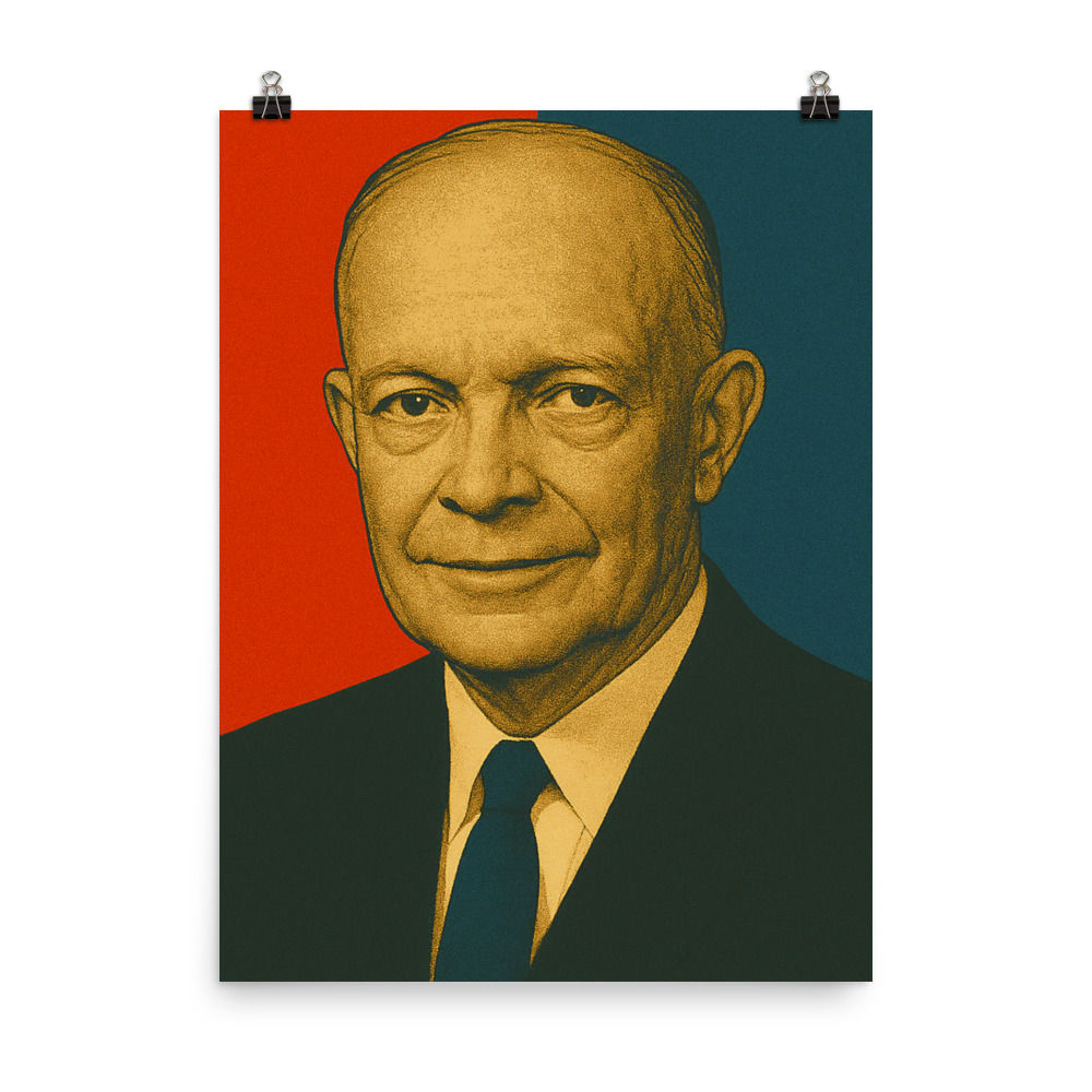 Dwight D. Eisenhower Pop Art Poster