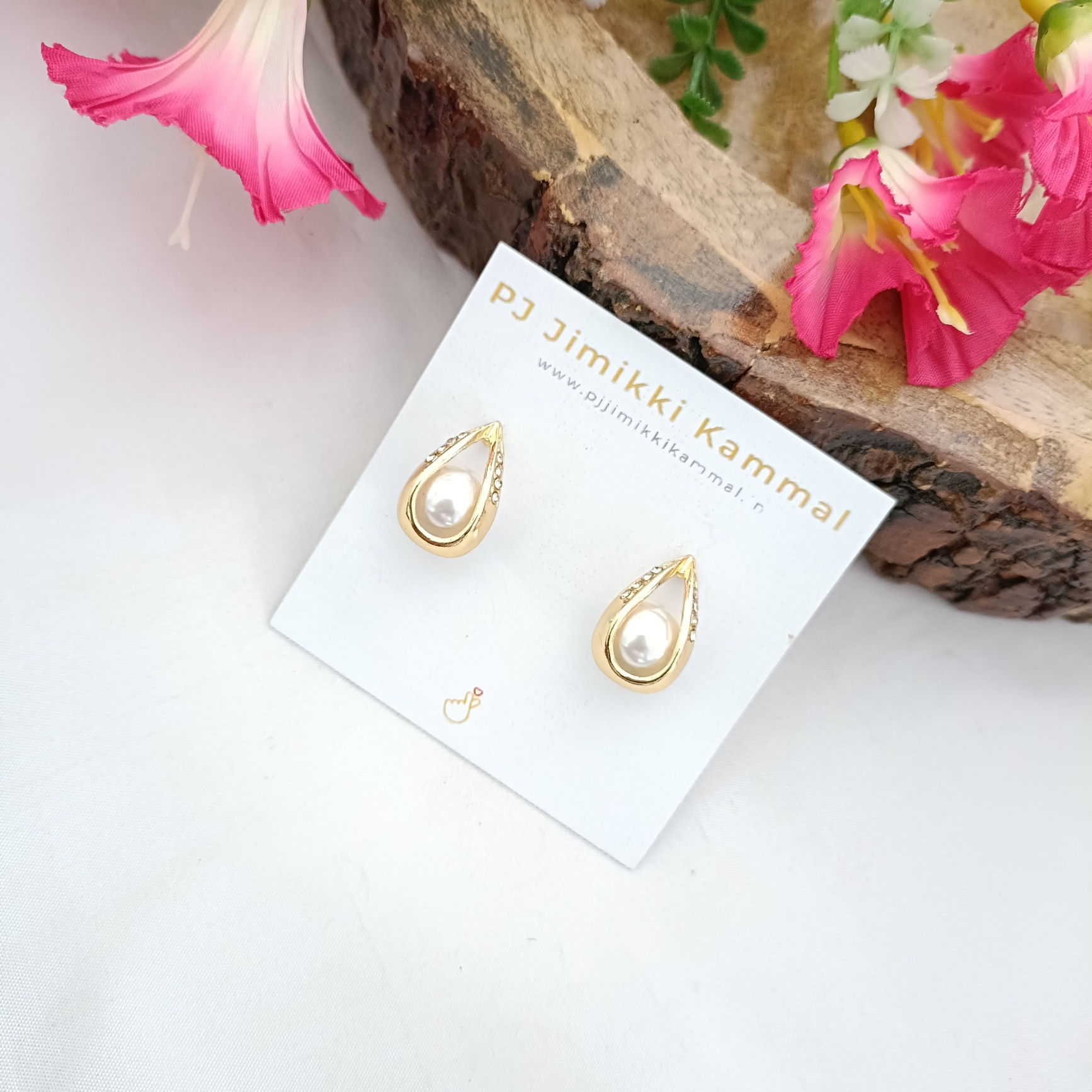 Korean Cute Pearl Tear Drop Earring