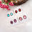 Thumbnail: Decor diamond vintage gemstone stud earring