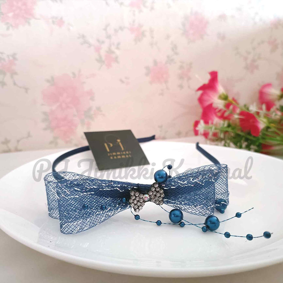 Thumbnail: Beautiful Kids Hair Band with Pearl Beads for Birthday Celebration