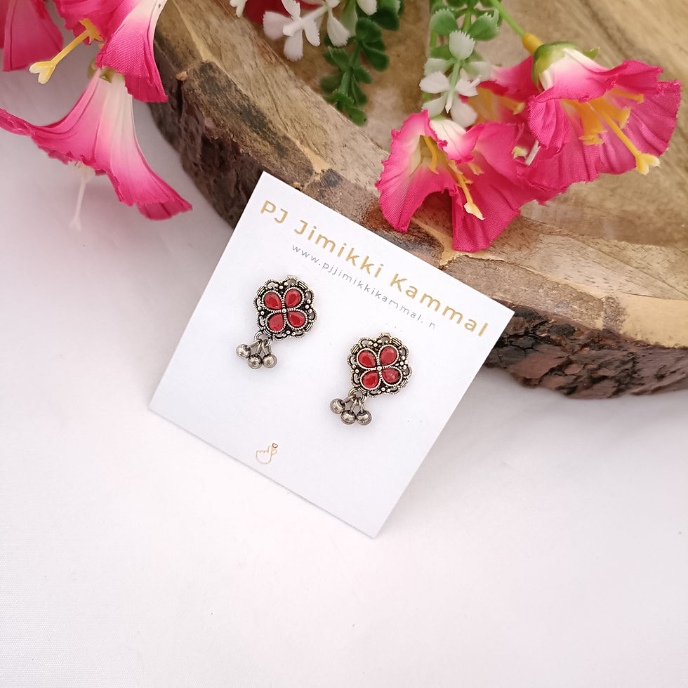 Thumbnail: German Silver Cute Stud Earring