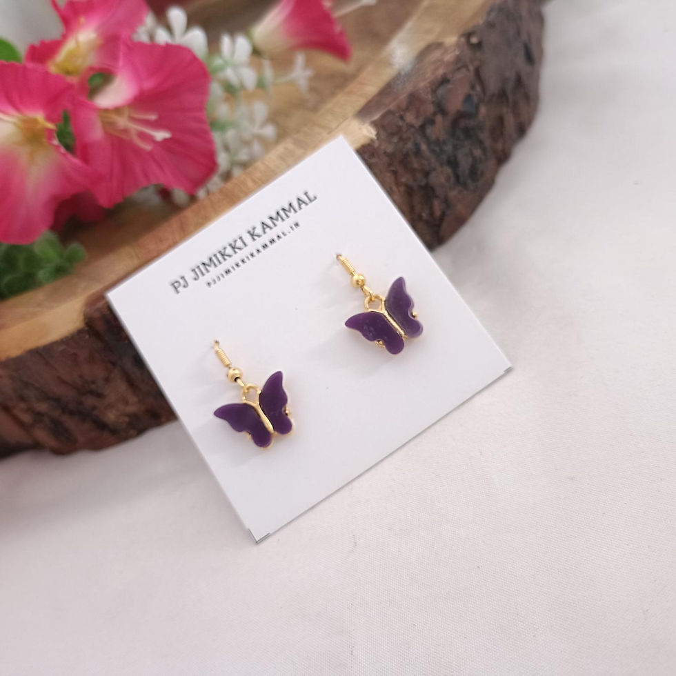 Thumbnail: Butterfly Cute Hoop Earring