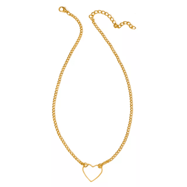 Thumbnail: Minimal Gold Heart Choker Necklace