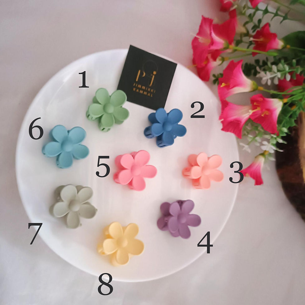 Thumbnail: Matte Cute Flower Claw Clips – Pinteresty Hair Accessories for Girls