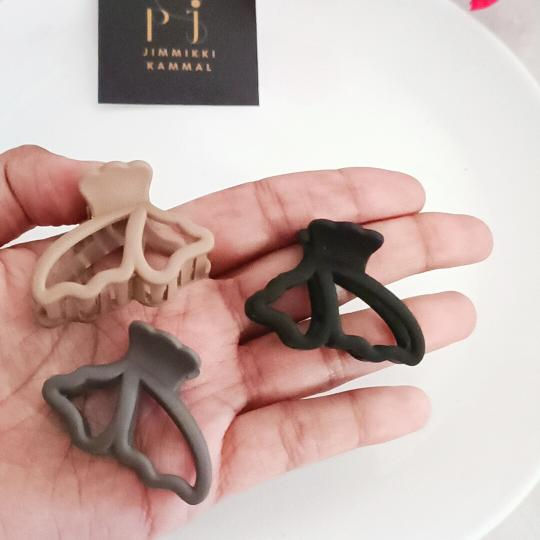 Thumbnail: Matte Butterfly Shaped Claw Clips – Pinteresty Hair Accessories for Girls