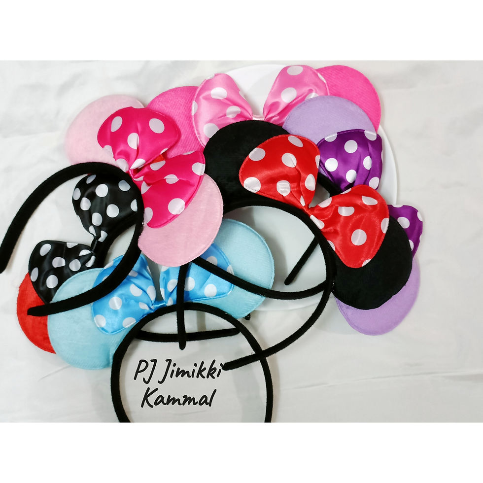Thumbnail: Mickey Mouse Baby Bow Hair Band