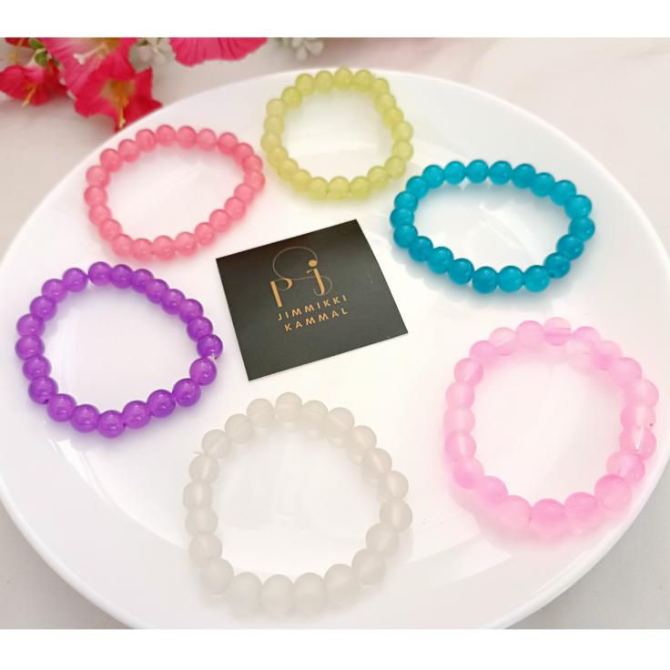 Thumbnail: Glass Stone Stretchable Bracelet