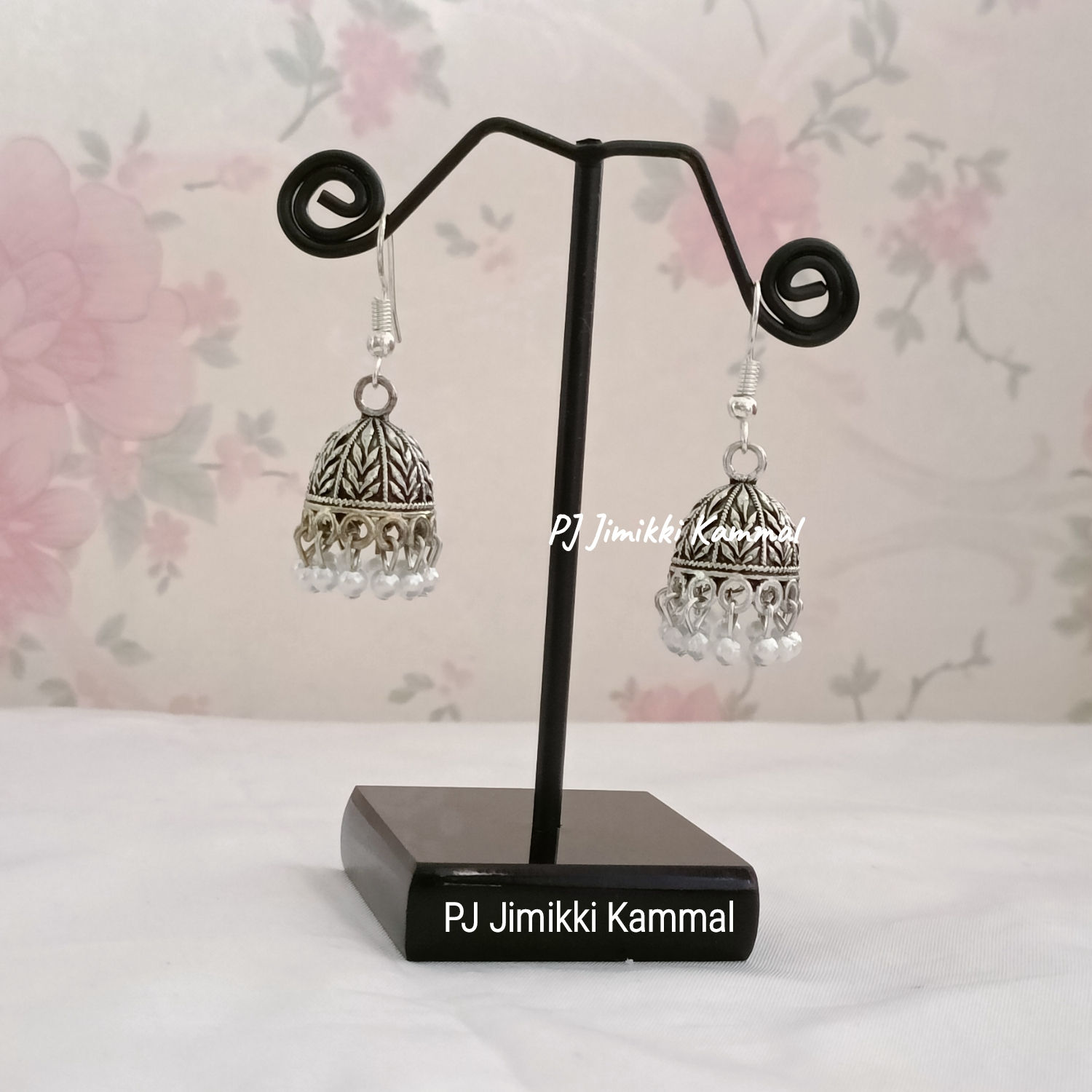 German silver hoop earring