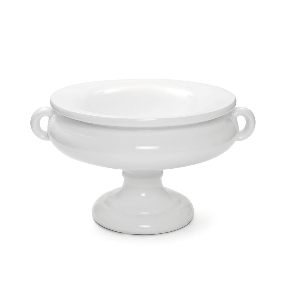 Ânfora Com Alça Branca M