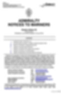 An example of what a Notice to Mariners looks like