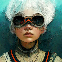 Posterized The_Infinity_Agency_15_year_old_human_girl_with_white_hair_sci-_03c01286-123c