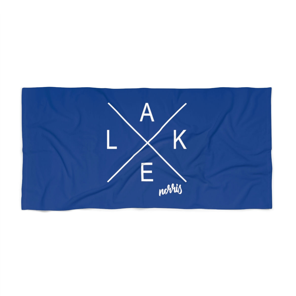 Norris Lake Beach Towel - Blue