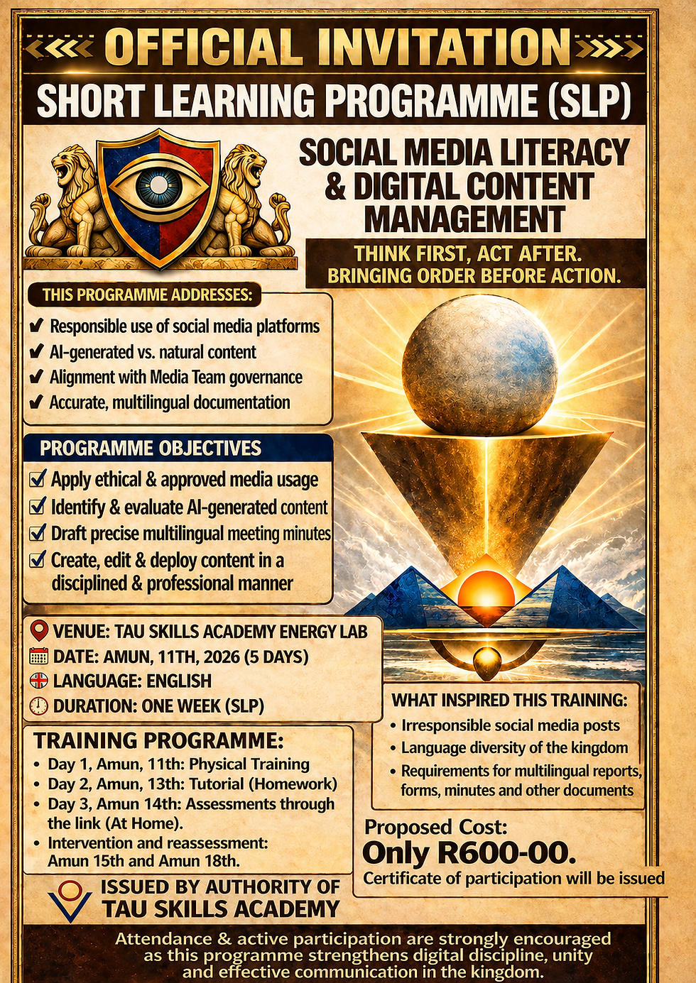 Social Media Literacy & Digital Content Management (Intermediate) SLP