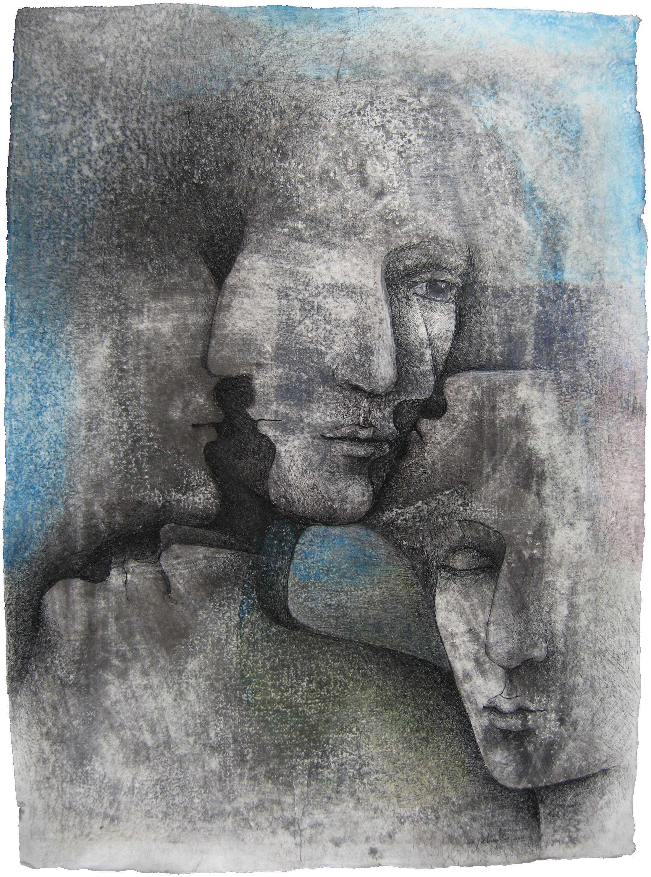 Christophe Betmalle, Untitled, watercolor and ink on paper, 55 x 70 cm