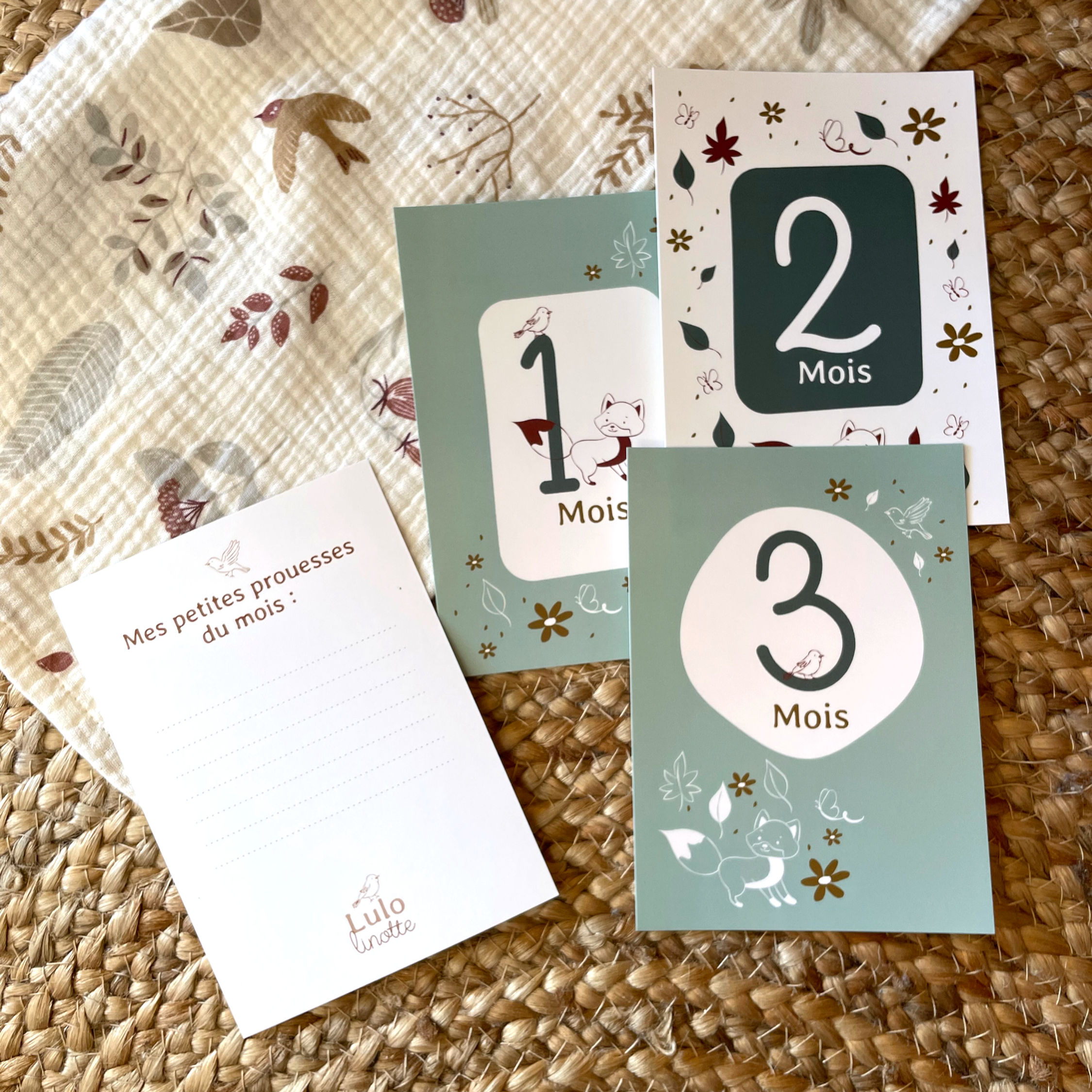 Cartes étapes "Renard Rêveur" de Lulo linotte