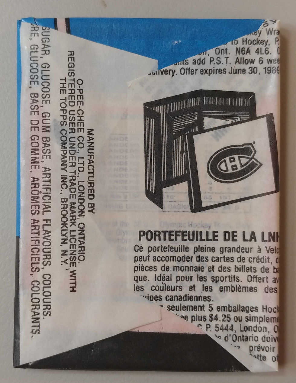 Thumbnail: 1988 Opee Chee Hockey (Personal Pack Only)