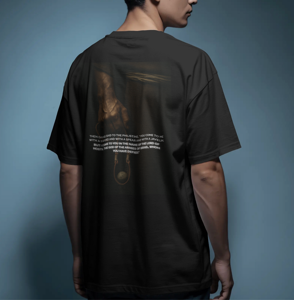 Thumbnail: 1 Samuel 17:45 Oversized Tee Shirt