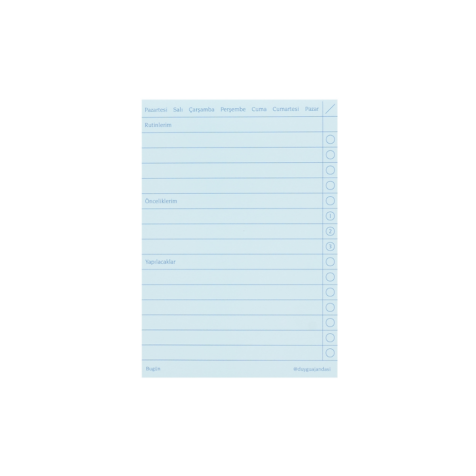 Küçük resim: Üçlü Bugün Planlayıcı Bloknot