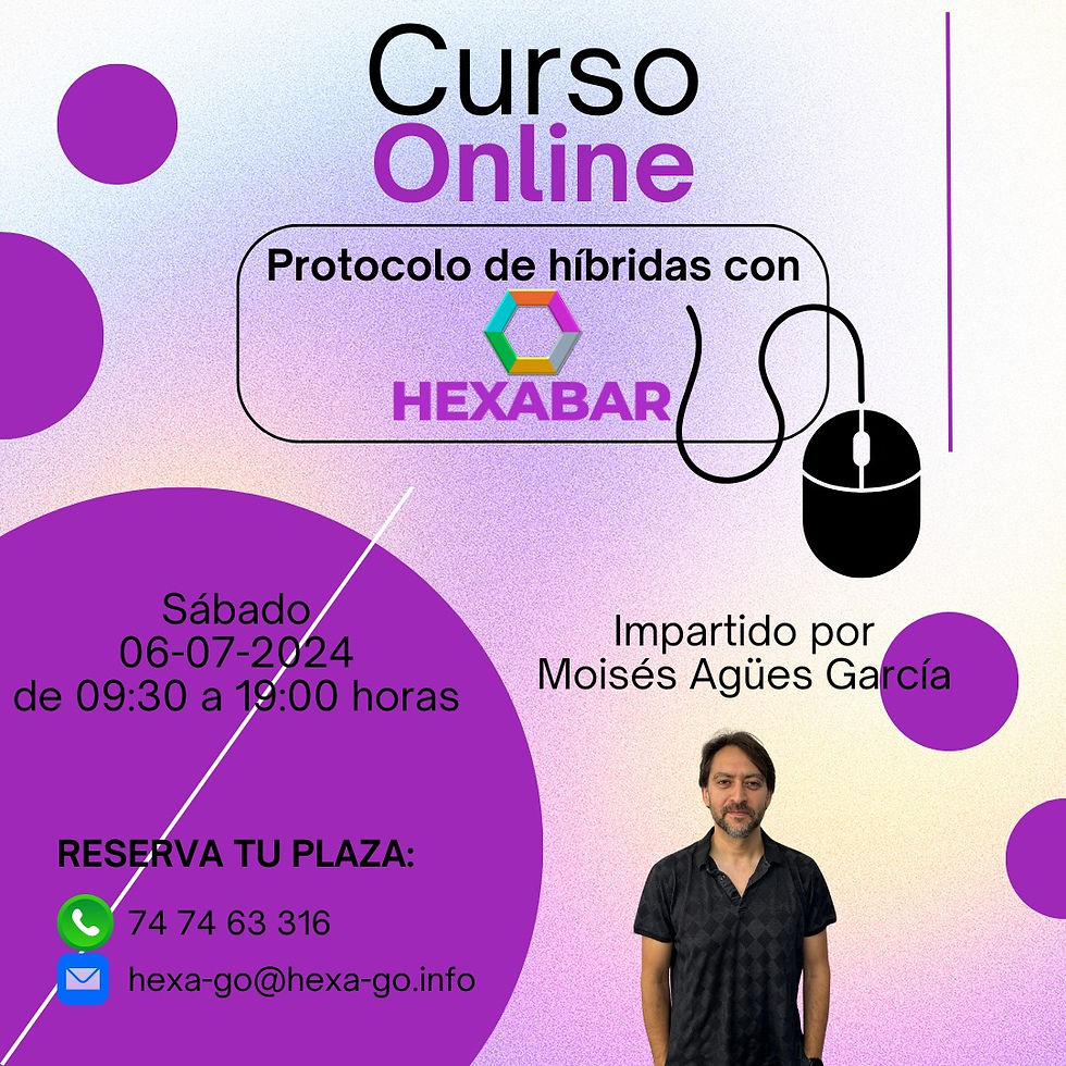 Curso ONLINE PROTOCOLO DE HÍBRIDAS CON HEXABAR 
