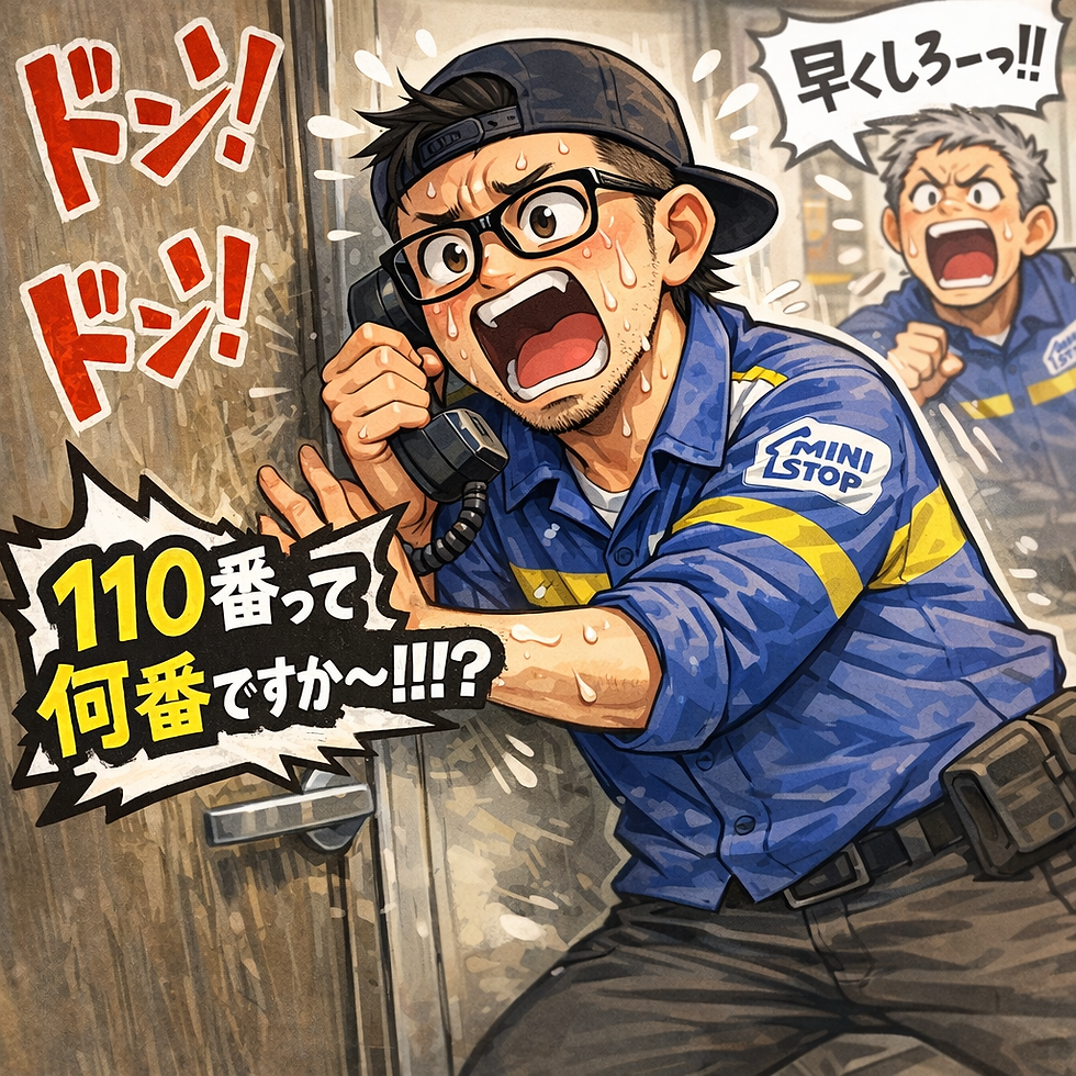 コンビニ強盗と、110番を忘れた夜。