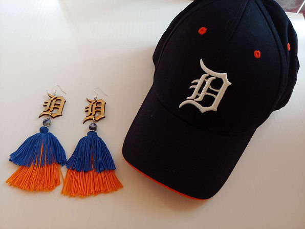 Thumbnail: "D" Tassel Earrings