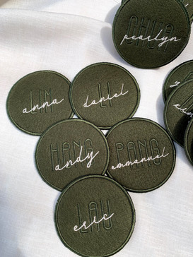 Personalised Coasters Wedding Favours