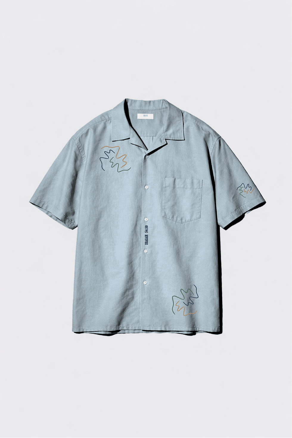 Thumbnail: Embroidered Shirt: Mountains & Valleys