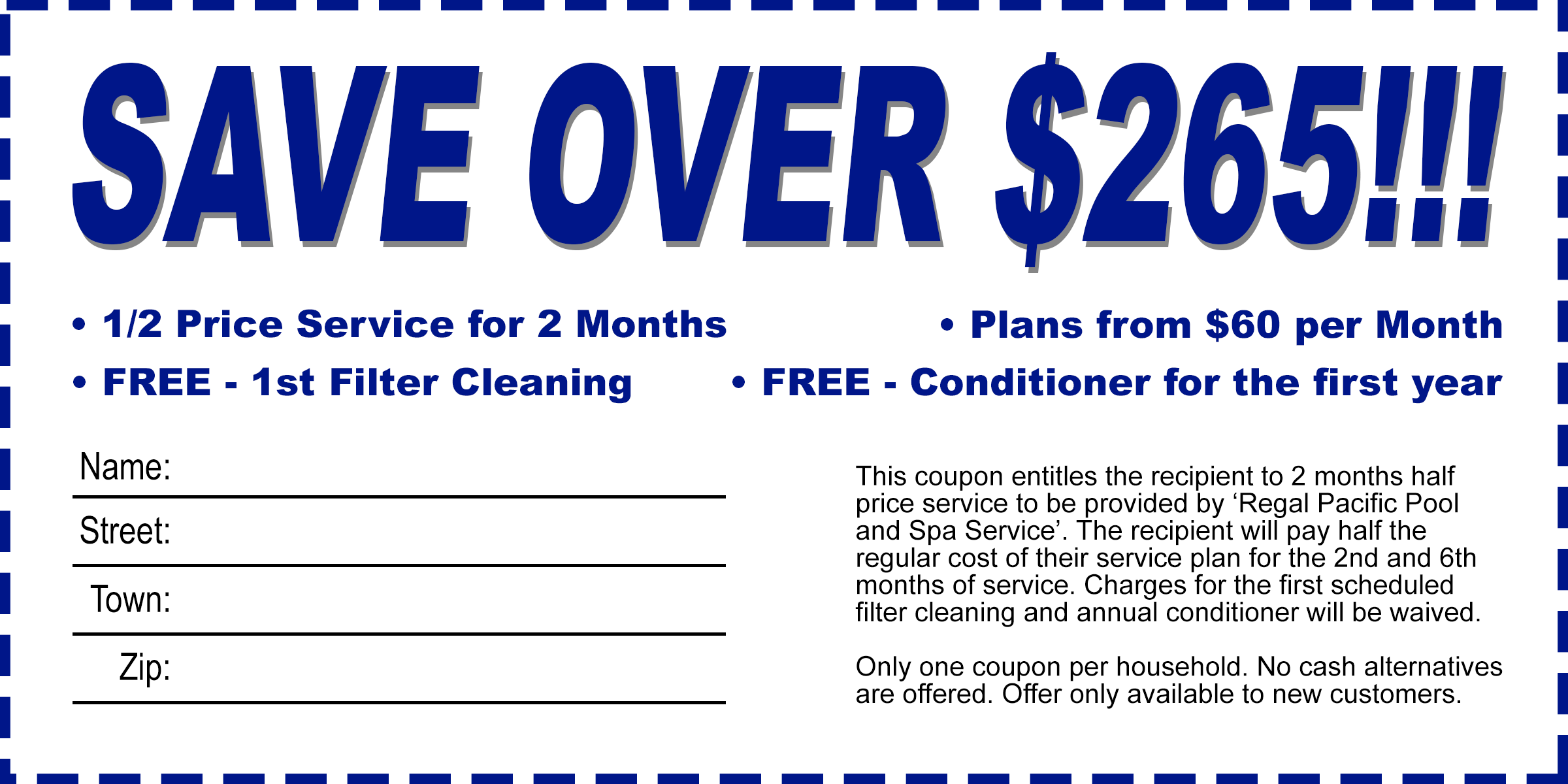 Regal Pacific Pool and Spa Service Coupons