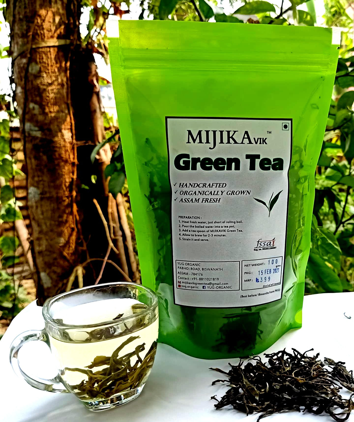 Organic- Himalayan Stevia Green Tea (100 Gm)