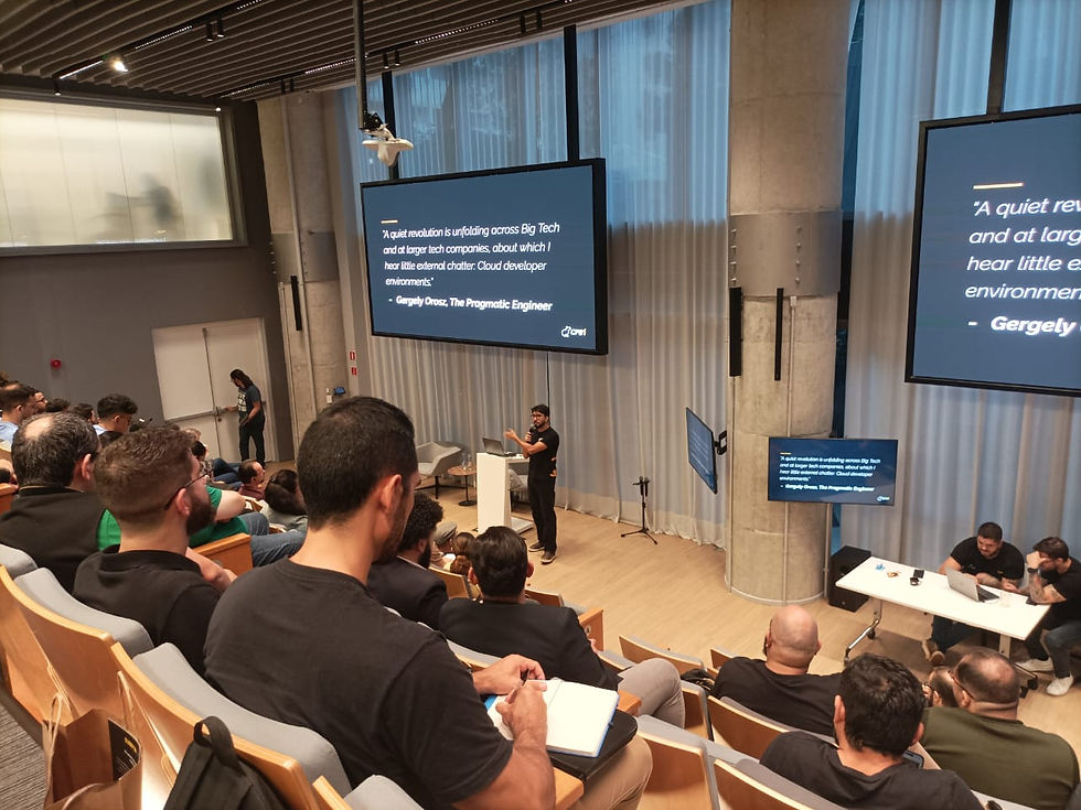 Miguel presenting CPS1 at Platform Days 2025