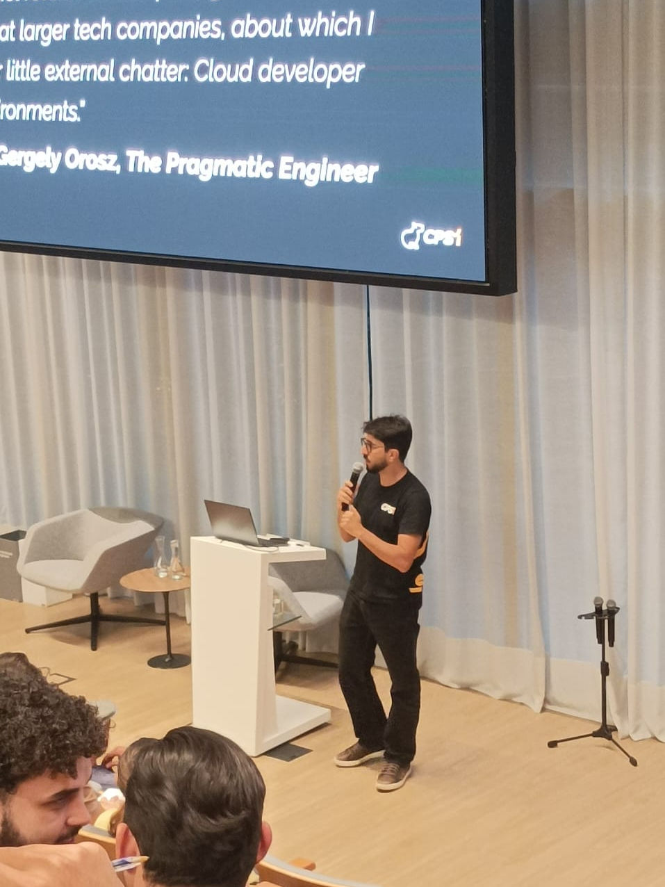 Miguel presenting CPS1 at Platform Days 2025