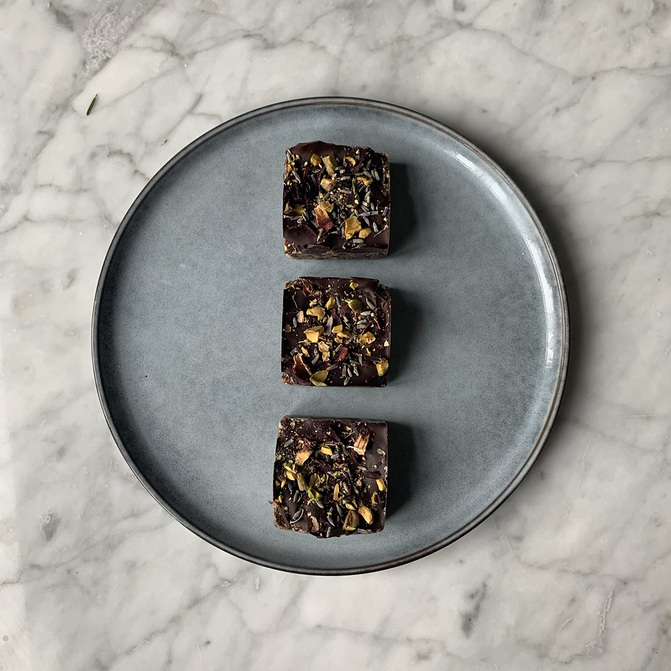 Miniature : CARRE  CAJOU - CHOCOLAT - LAVANDE - PISTACHE  (PAR 2) ✰