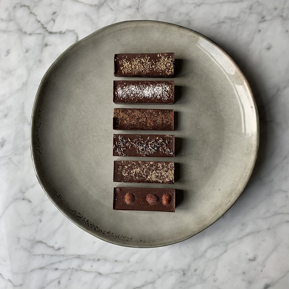 Miniature : BARRE FONDANTE CHOCOLAT - BEURRE DE NOISETTE NON CUITE (PAR 4)✰