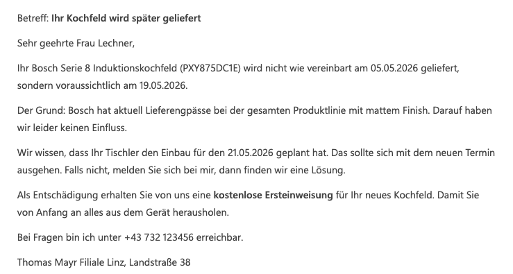 Promptergebnis Kunde Stufe 3