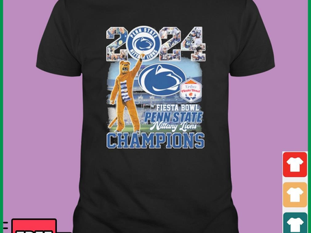2024 Fiesta Bowl Penn State Nittany Lions Champions Mascot Shirt