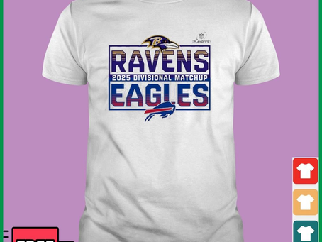 Baltimore Ravens Vs Buffalo Bills 2025 AFC Divisional Matchup T-Shirt