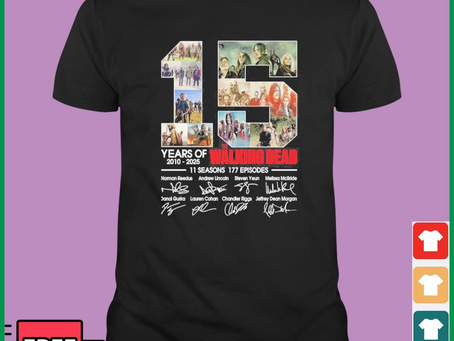 15 Years If The Walking Dead 2010-2005 11 Season 177 Episodes Shirt