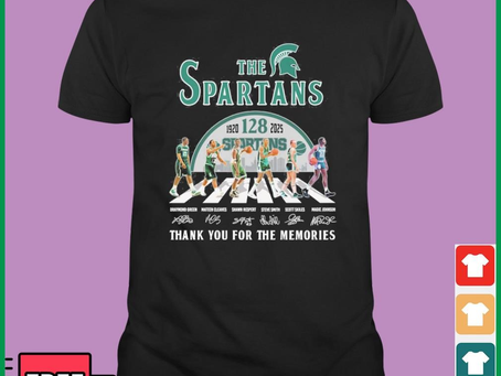 The Michigan State Spartans Men’s Basketball Abbey Road 125 Years 1920-2025 Shirt