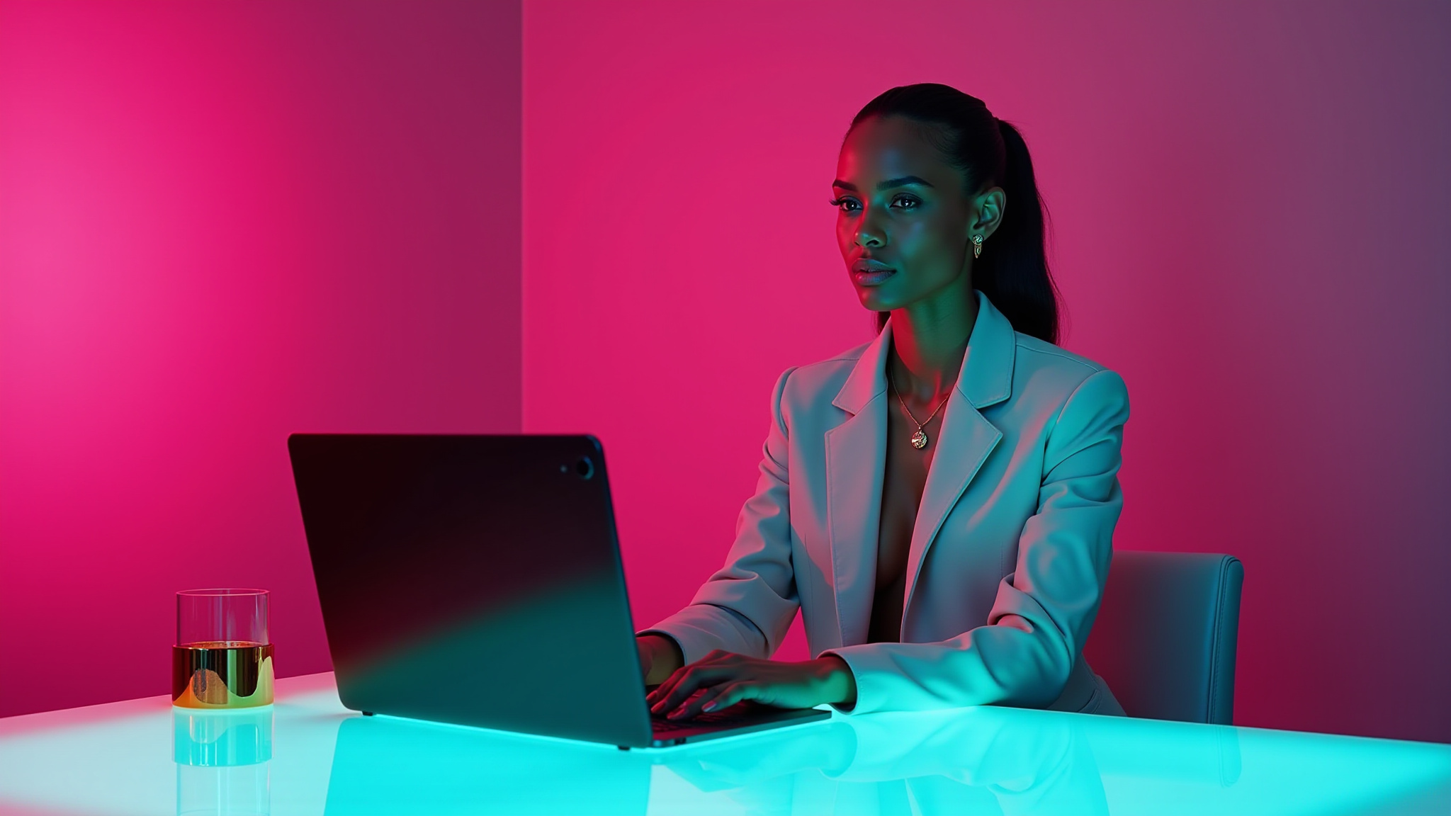 Business women on laptop